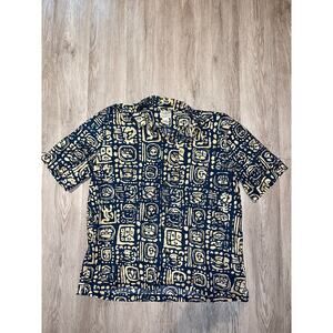 L.L Bean - Aloha Vacay Short sleeve shirt/ XL / Blue